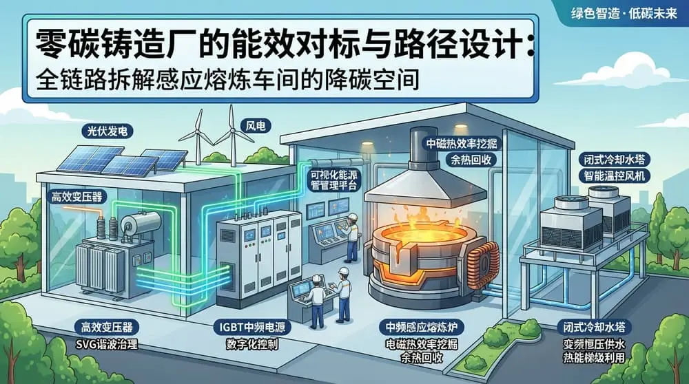 感应中频炉熔炼车间的降碳空间