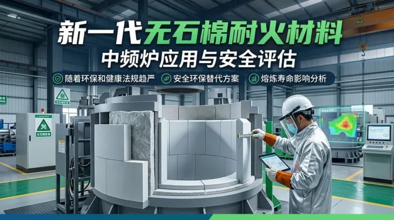 新一代无石棉耐火材料在中频炉中的应用与安全评估